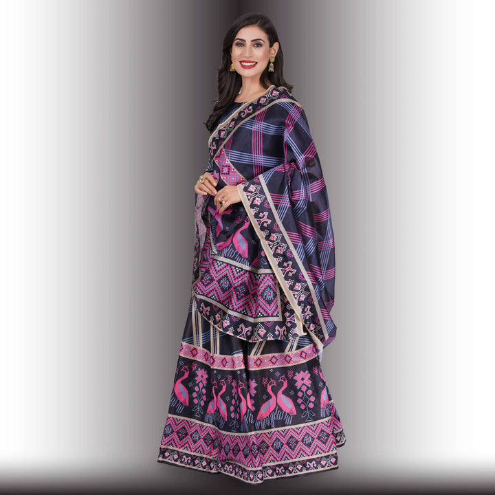 Chania Choli with Geometric Print