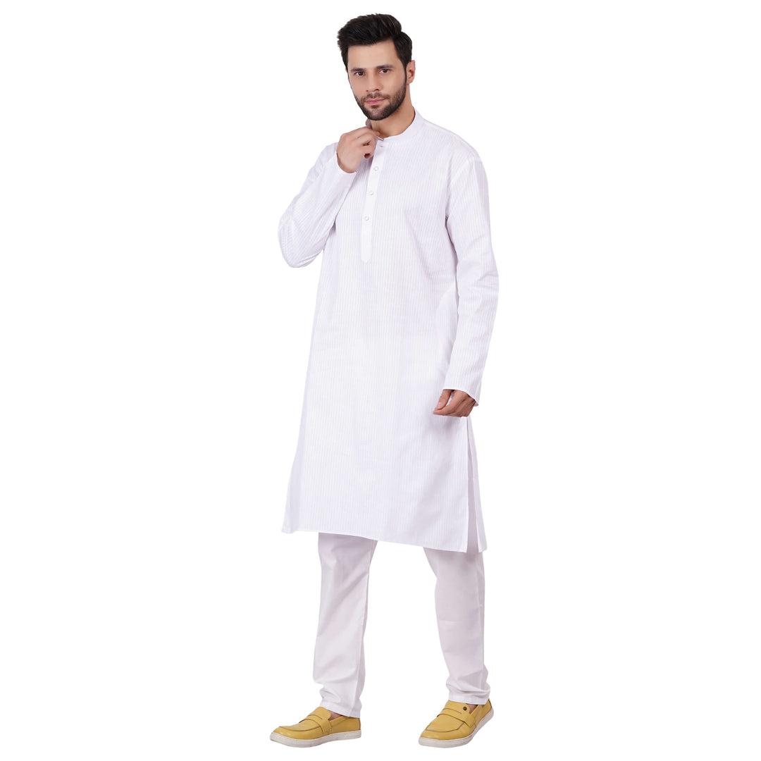 Men’s White Kurta - Chiro's By Jigyasa