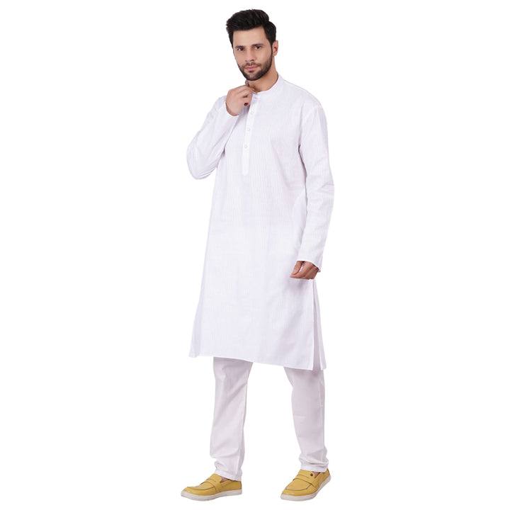 Men’s White Kurta - Chiro's By Jigyasa