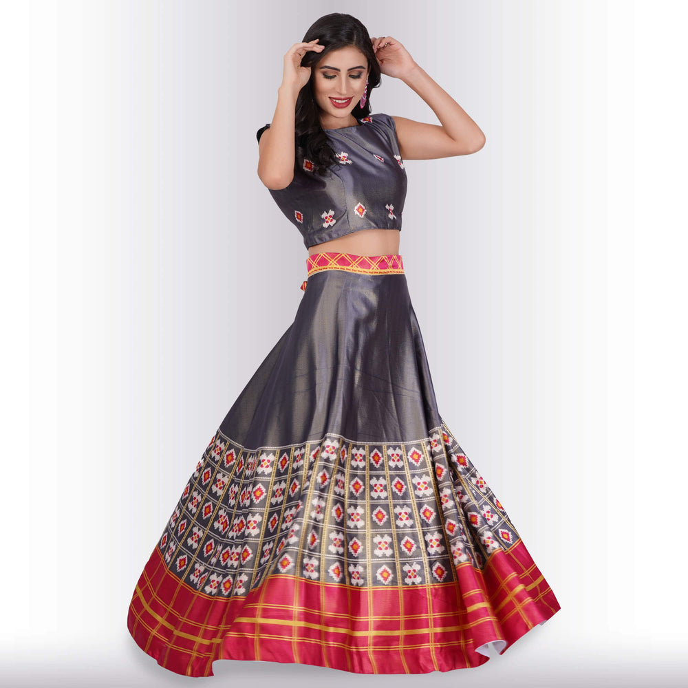 Printed Lehenga Sets with Contrast Duppatta - Chiro's By Jigyasa