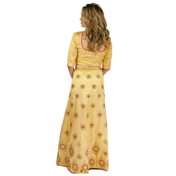 Trendsetting Party lehenga - Cream - Chiro's By Jigyasa