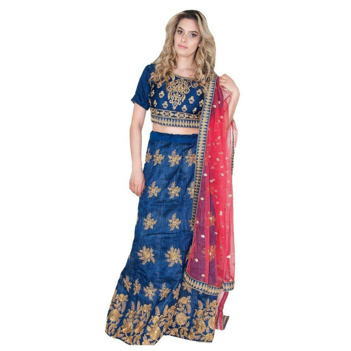 Traditional lehenga in navy blue - Chiro's By Jigyasa