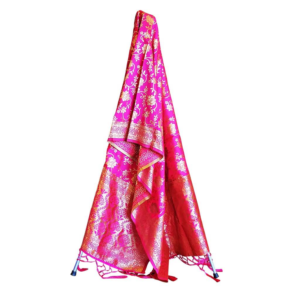 Banarasi Dupatta - Hot Pink