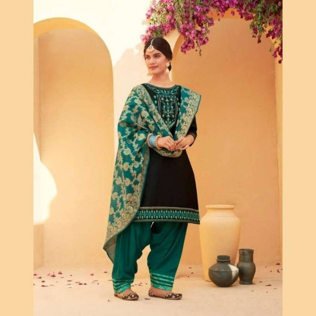 Navy Blue patiala Suit