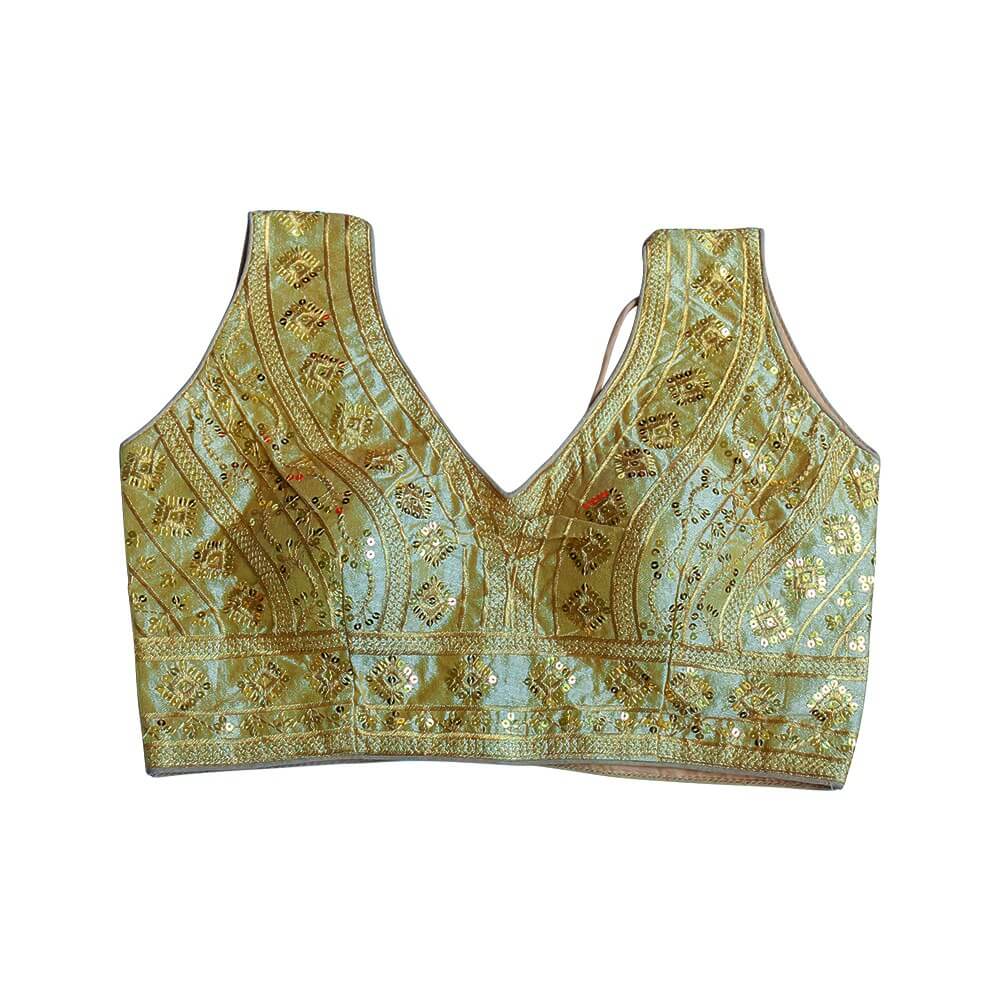 Readymade saree Blouse-Gold