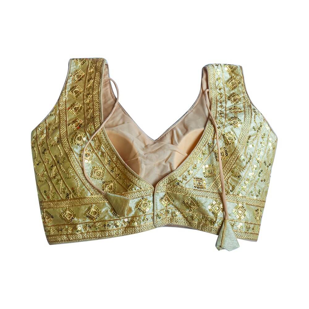 Readymade saree Blouse-Gold