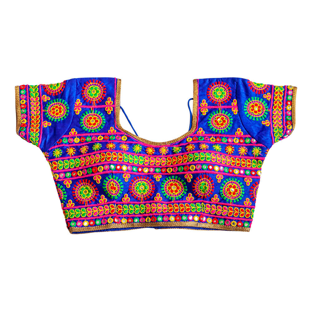 Multi color Kutchi work readymade Blouse Media 1 of 2