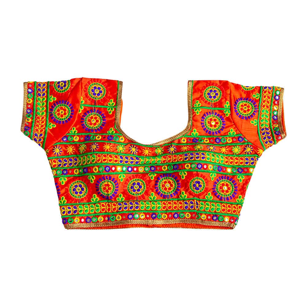 Gujarati work Multi color choli 