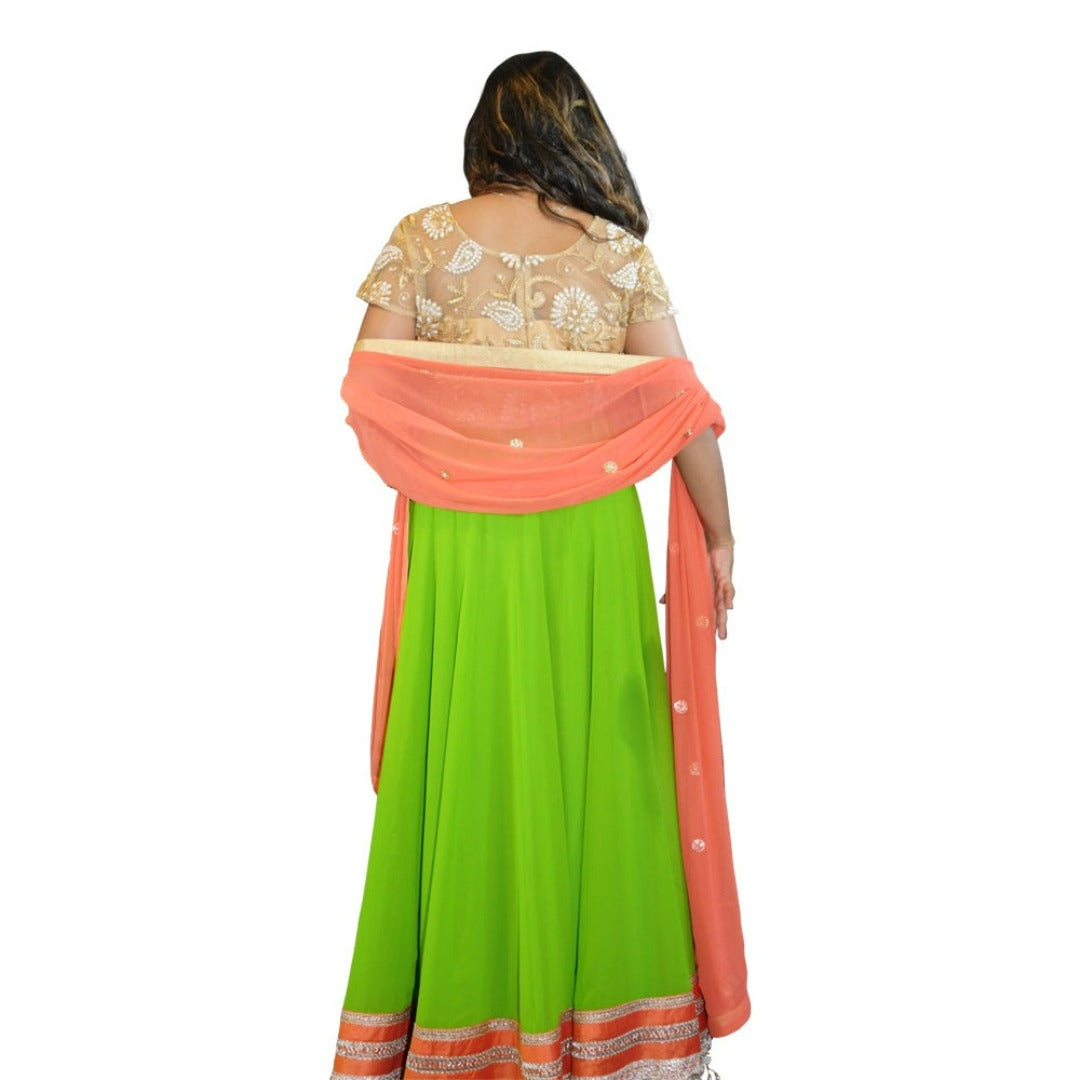 Bollywood style Chiffon Anarkali dress Bollywood style Chiffon Anarkali dress