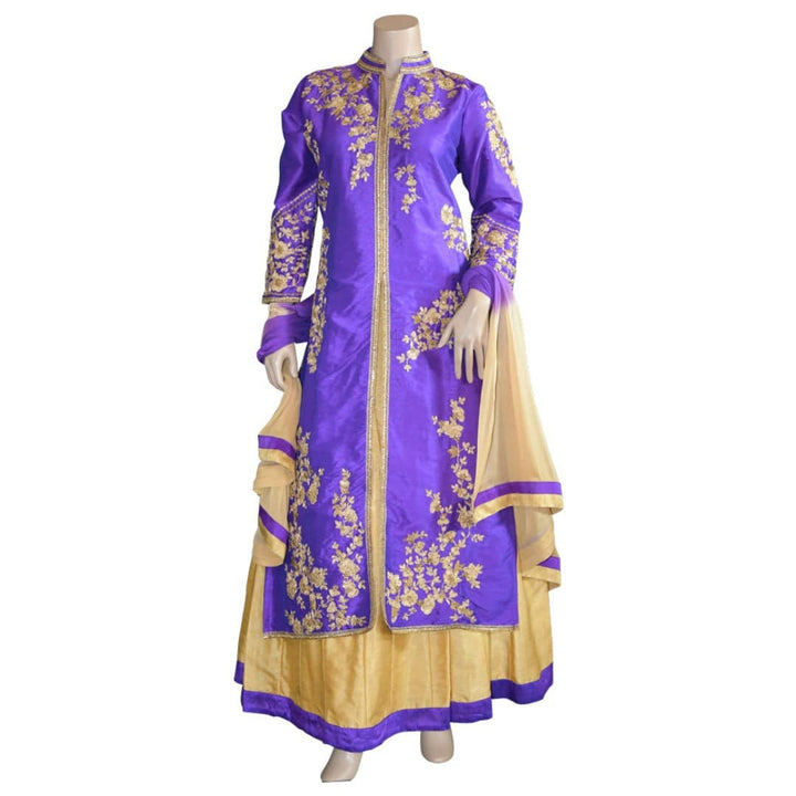 Sherwani style long top with Lehenga - Chiro's By Jigyasa