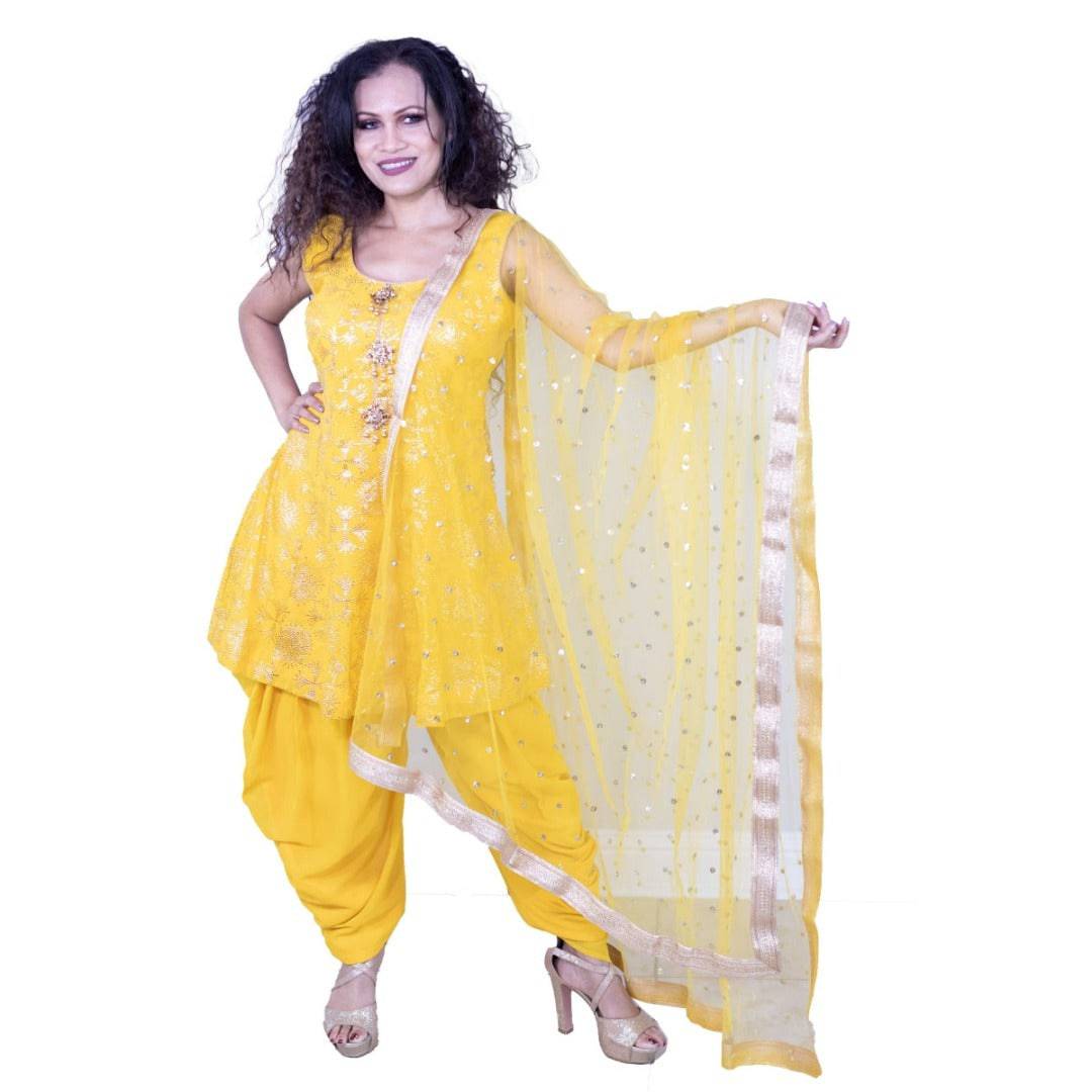 Dhoti salwar suit set