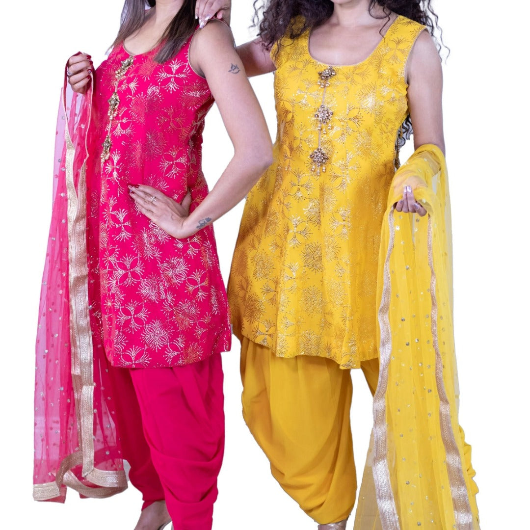 Sexy Indian Punjabi Salwar Kameez Black Red Salwar Kameez Suit New Daily  Dresses | eBay