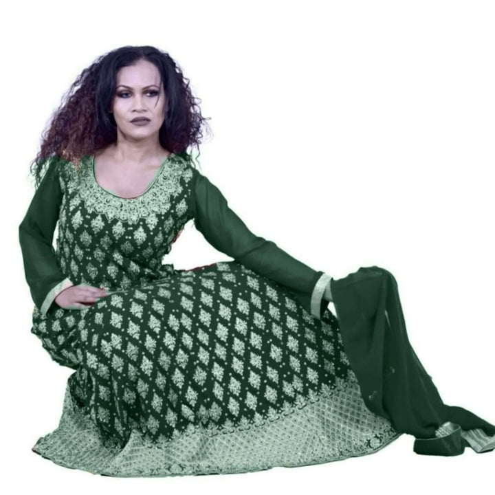Heavy Anarkali dress - Green