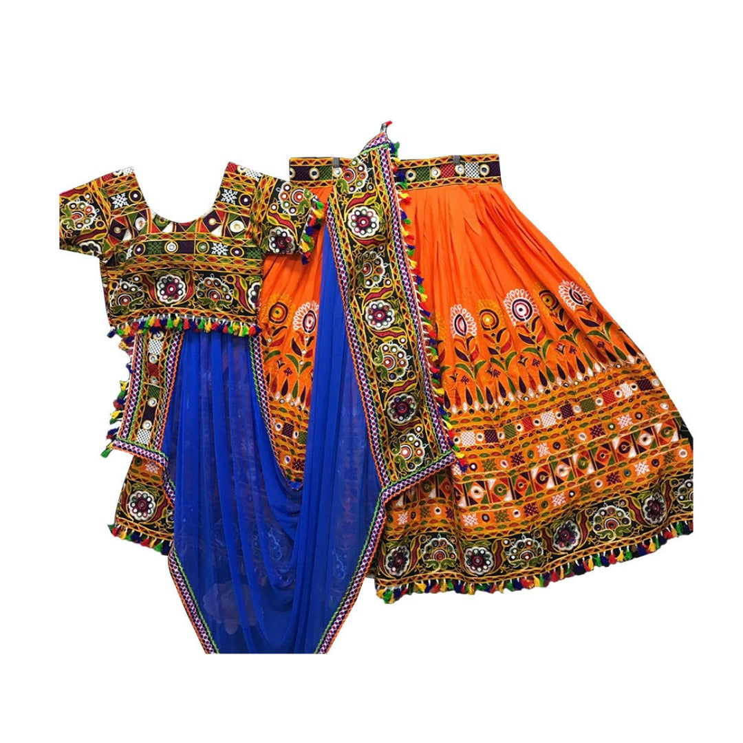 Traditional Chania Choli all over embroidery - Chiro's By Jigyasa