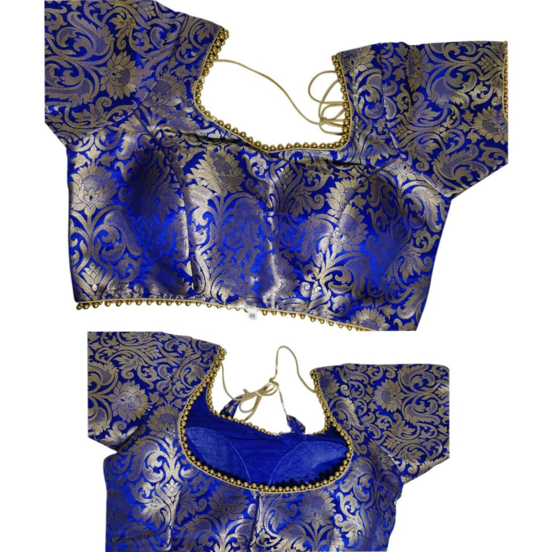 Brocade blouses in assorted colors