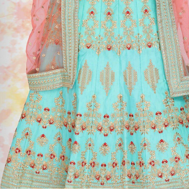 Raw silk Lehenga Choli 