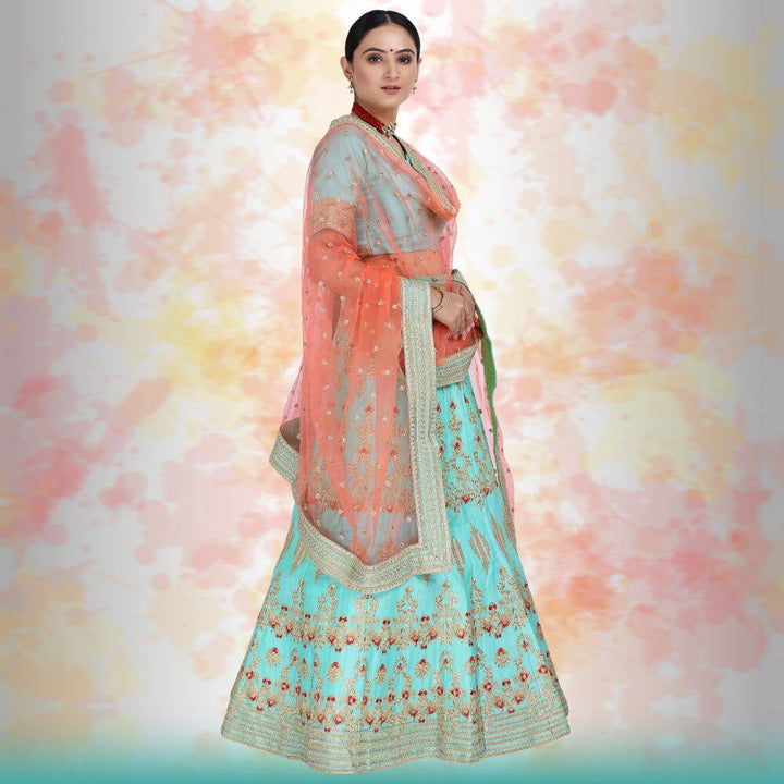 Raw silk Lehenga Choli 