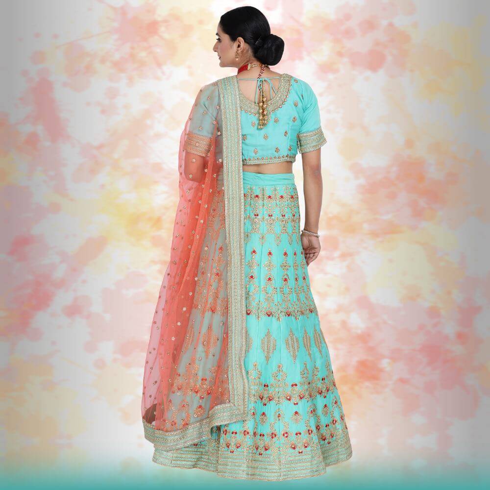 Raw silk Lehenga Choli 