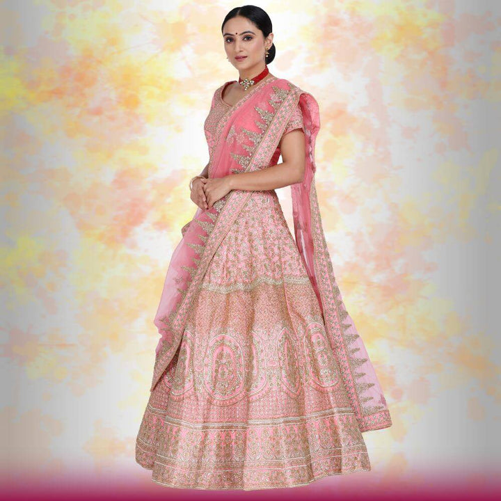 Pink Bridal Lehenga for wedding