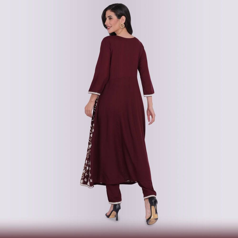 Kurta Sets & Suits | Naira Cut Kurti With Net Sequence Work | Freeup