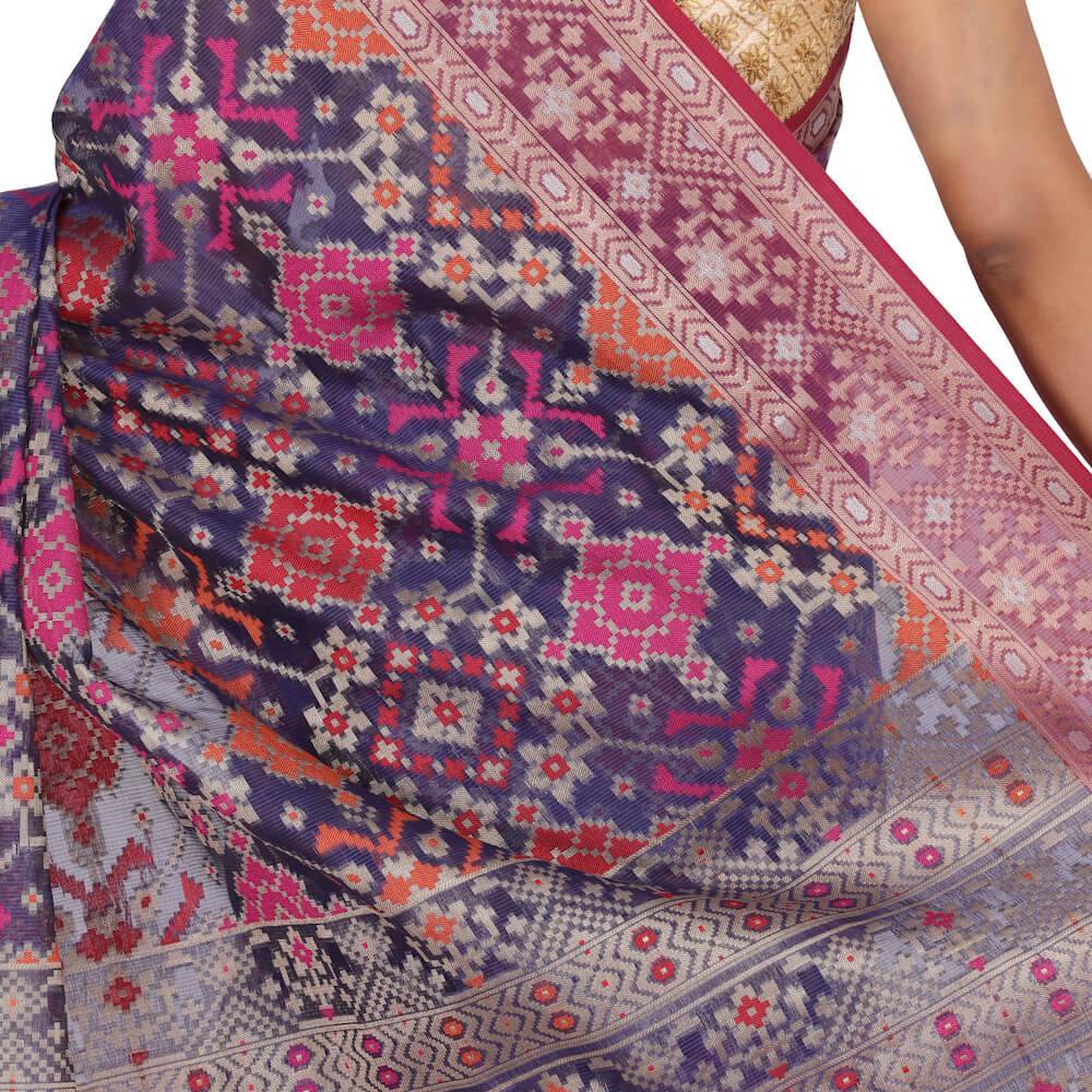 Benarasi Kota Patola sari - Blue