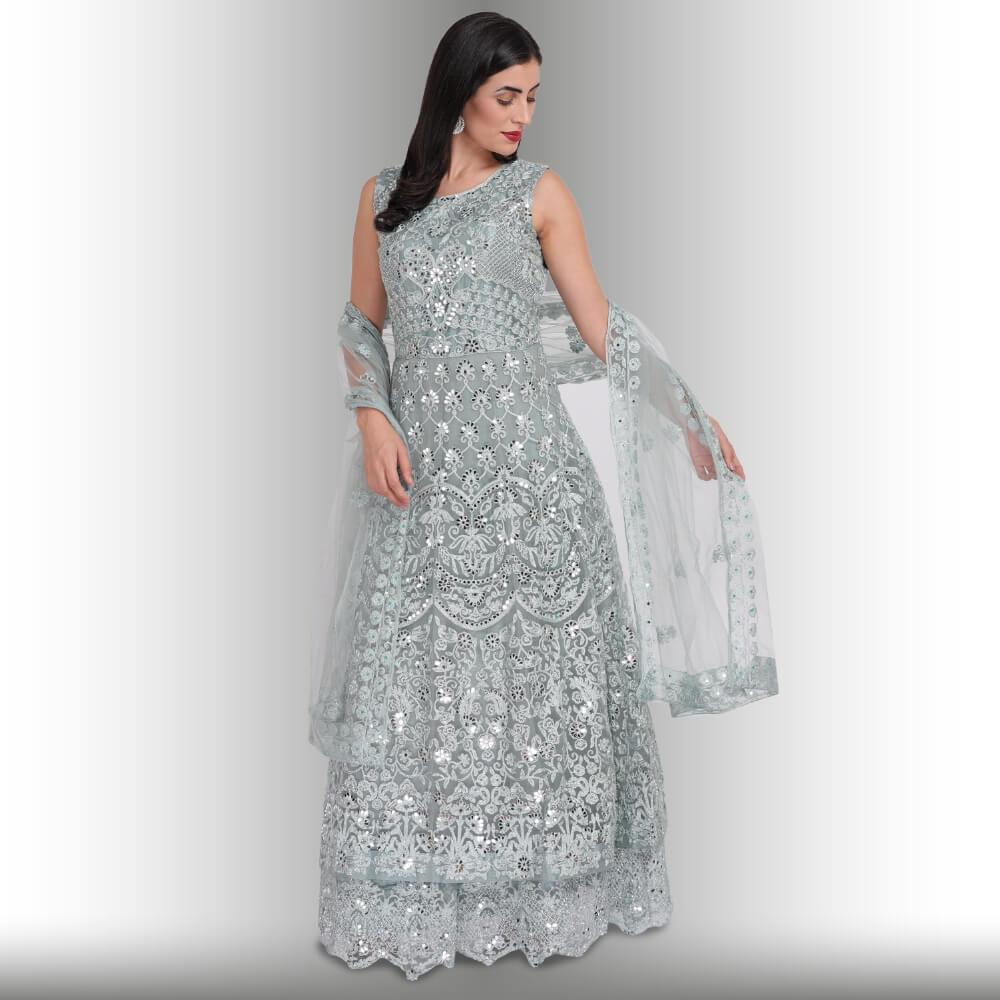 Ash Haute Couture Blue Dresses - Buy Ash Haute Couture Blue Dresses online  in India