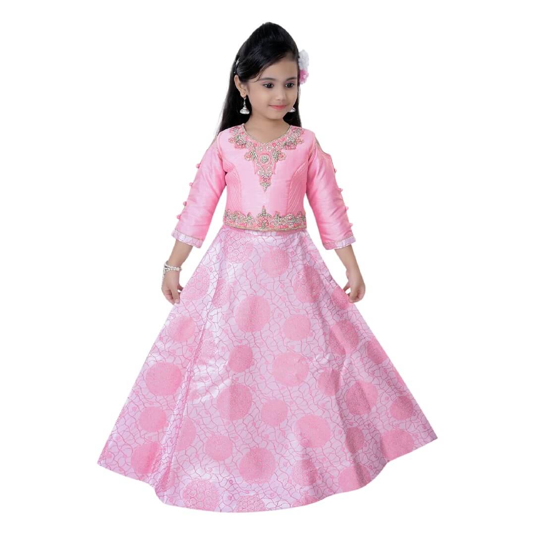 Pink Lehenga Choli for girls