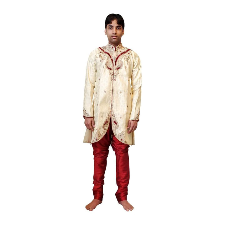 Indo - Western sherwani in silk