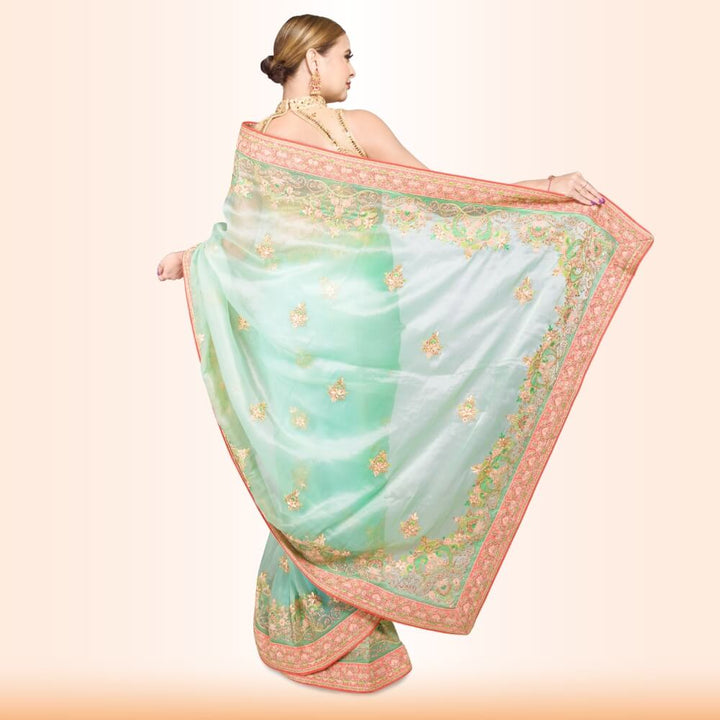 organza-sari-with-hand-embroidery-green1