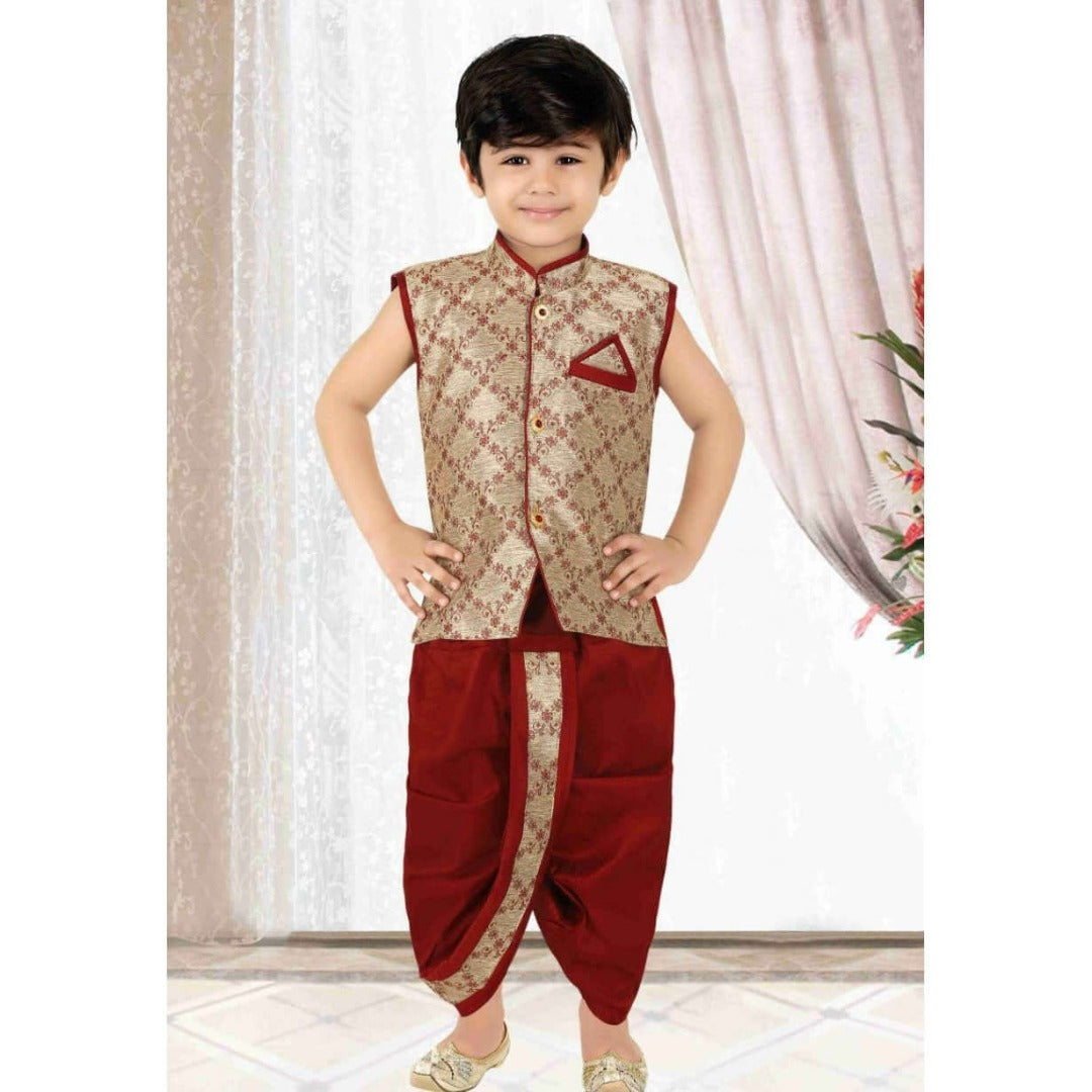 Dhoti and jacket for boys - Chiro's By Jigyasa